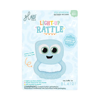 Glo Pals Light Up Rattle - Blair - Blue-Lights up with 7 bright colours when shaken