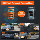 Vantrue N5 4-Channel Dash Cam with 64 GB SD Card-Starvis 2 sensors with infrared night vision capture clear footage even in dark or backlighting conditions, improving visibility of fast moving objects such as license plates