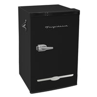 Frigidaire Retro Mini Fridge - 3.2 cu ft - Black-Built-in bottle opener