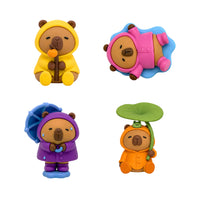 Artikl Peek-a-Pals - Play in The Rain Capys - 4 Pack-Includes four Peek-a-Pals decorative figurines