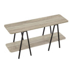 Manhattan Comfort Celine 47.24" Modern Console Table - Rustic Grey-Home Assembly Required. All Hardware Included