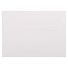 JAM Paper A7 Strathmore Invitation Envelopes - 5.25" x 7.25" - Bright White Linen - 50 Pack-Bright White Linen Paper Envelopes