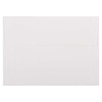 JAM Paper A7 Strathmore Invitation Envelopes - 5.25" x 7.25" - Bright White Linen - 50 Pack-Bright White Linen Paper Envelopes