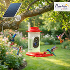 PawHut Solar Powered Smart Hummingbird Ｗater Feeder with 2K HD Live Video Camera-Features an IP65 waterproof design, ensuring it withstands harsh outdoor weather 
