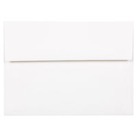 JAM Paper A7 Strathmore Invitation Envelopes - 5.25" x 7.25" - Bright White Wove - 50 Pack (STTW711I)-Color: Bright White Wove