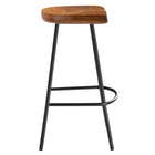 Modway Concord Backless Wood Counter Stools - Walnut - Set of 2-No Assembly Required