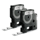 DYMO D1 Label Maker Tape, Black on White, 12mm, 2 Pack-Labeling tape is ideal for asset tagging, posting instructions and caution statements