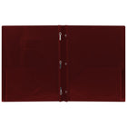 Staples Poly Report Cover - Red-Three tangs