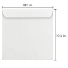 JAM Paper Square Invitation Envelopes - 10.5" x 10.5" - White - 25 Pack (3992320)-Quantity: 25 per pack