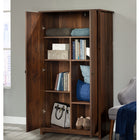 Sauder River Ranch Storage Cabinet - Grand Walnut-Safety first: Wall anchor kit provided to help prevent tip-over accidents