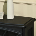 HOMCOM Freestanding Electric Fireplace Heater with Flame Effect and Timer - Black-Remote and button switch allows you to decide the temperature 