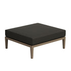 Modway Northlake Outdoor Teak Ottoman - Flint Grey-6