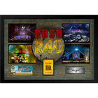 Rush 40th Anniversary Tour with Commemorative Ticket and Backstage Pass - Framed Print - 22" x 18"-Premium music memorabilia