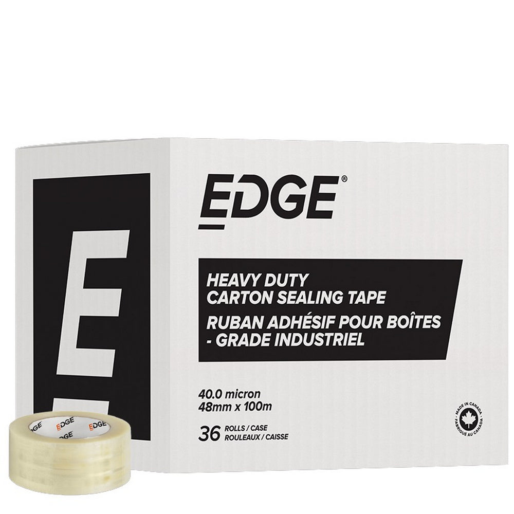 Edge Packaging Tape Heavy - 48 mm W x 100 m L - 40 Micron - Clear - 36 ...