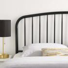 Modway Nova Metal Full Headboard - Black-Height Adjustable