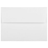 JAM Paper A6 Strathmore Invitation Envelopes - 4.75" x 6.5" - Bright White Linen - 50 Pack-Bright White Linen
