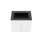 Modway Vitality 24" Bathroom Vanity - White/Black-Soft-Close Doors