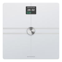 Withings Body Comp Complete Body Analysis Wi-Fi Smart Scale - White-Advanced Body Composition (Fat, muscle, bone mass and water%)