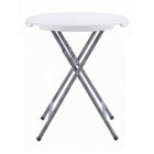 TygerClaw 32" Durable Non Slip Round Folding Table -Compact folding design allows for easy storage in narrow 2.6 inch gaps