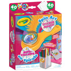 Crayola Spin Art Sticker Maker-No batteries required: kid powered sticker maker that makes it easy to create!