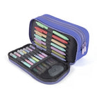 ZIPIT Half & Half 3 Pocket Pencil Case - Purple-5
