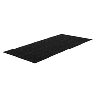 Edgewood Purcell Heavy Traffic Indoor Nylon Carpet Mat - 3' 4" W x 6' L - Charcoal with Black Edging -Heavy Traffic