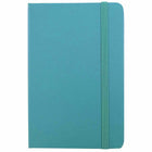 JAM Paper Hardcover Notebook With Elastic - Travel Journal - 4" x 6" - Caribbean Blue - 70 Lined Sheets-Color: Caribbean Blue . Be stylish and organized with a colorful note book.