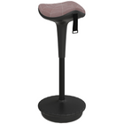 Vinsetto Swivel Standing Backless Wobble Stool Chair - Brown-Backless design promotes active sitting and proper posture, engaging core muscles for a healthier back,
