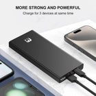 MyBat Pro 10000mAh 20W Power Bank - Black-Smart chip ensures safe charging for every device