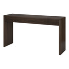 Hudson&Canal Lawrence 55"W Console Table - Alder Brown-Tabletop features a weight capacity of 50 lbs