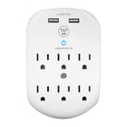 Westinghouse Wall Surge Tap - 6 USB Ports-490J Surge Protection