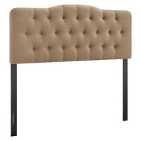 Modway Annabel Premium Linen Blend King Headboard - Almond-Premium Linen Blend Upholstery