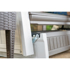 Suncast Adirondack Glider with Console - Dove Grey-9