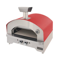 Kucht Napoli Outdoor Portable Propane Pizza Oven - Red-Gas powered (ready for propane gas)