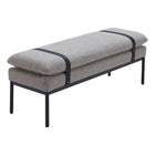 Zuo Padd Bench - Grey-6