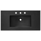 Modway Cayman 36" Bathroom Sink - Black-Integrated Countertop