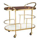 Zuo Antalya Bar Cart - Multicolor-Caster wheels for easy mobility