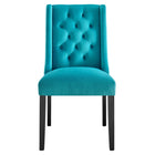 Modway Baronet Performance Velvet Dining Chairs - Blue - 2 Pack-8