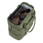 Swiss Gear Mini Weekender with Drop Bottom - Sage Green-Padded tablet pocket fits up to a 13” tablet