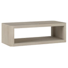 Hudson&Canal Kellan 47"W Rectangular Coffee Table - Alder White-A modern contemporary design for your living room, den, and more