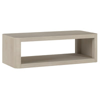 Hudson&Canal Kellan 47"W Rectangular Coffee Table - Alder White-A modern contemporary design for your living room, den, and more
