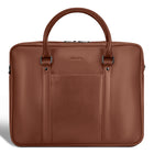 Champs Onyx Leather Briefcase - Brown-CHAMPS Onyx Collection Briefcase