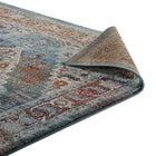 Modway Tribute Camellia Distressed Vintage Floral Vintage Medallion Area Rug - 8 ft W x 10 ft L - Multicolored-8