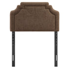 Modway Magnolia Upholstered Fabric Twin Size Headboard - Mocha-Adjustable Mounting Positions