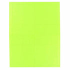 JAM Paper Printable Place Cards - 3 3/4" x 1-3/4" - Ultra Lime Green Placecards - 12 Pack-Size: 3.75" x 1.75", Name cards help guests find their seats and remember the names of the other guests at their table