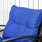 Outsunny 3-Pieces Rocking Chair Set with Padded Cushions-Back cushion covers with nailing process finish to create stylish(can not remove and wash) 
