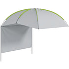 Outsunny Portable SUV Awning Tailgate Tent with Side Wall-An arched roof provides space for cooking, standing and covering tables and chairs