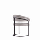 Manhattan Comfort Augusta 23.6" Modern Leatherette Upholstered Dining Chair - Light Grey-Delivered to you Fully Assembled! No Assembly Required