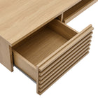 Modway Render 60" Wall Mount Wood Office Desk - Oak-Assembly Required