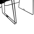Nightingale Sauga High Density Stacker Armless Chair - Black-Frame cross bar set back to provide greater leg clearance